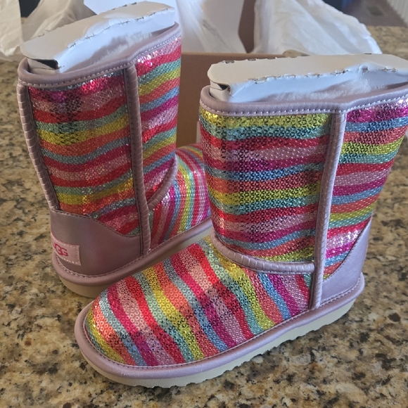 UGG Multicolor Sequin Boots - Picture 1 of 7